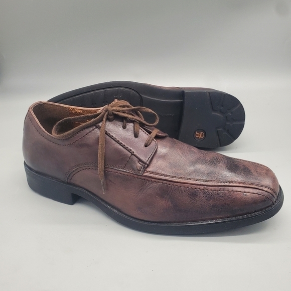 Hush Puppies Men\'s Beacon Oxfords Brown Leather Men Size 11 W main image 4